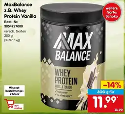 Netto Marken-Discount Maxbalance whey protein vanilla Angebot
