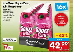 Netto Marken-Discount Ironmaxx squeezero raspberry Angebot
