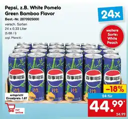 Netto Marken-Discount Pepsi white pomelo green bamboo flavor Angebot