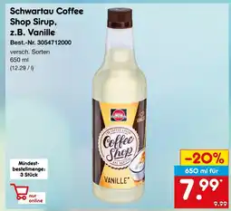 Netto Marken-Discount Schwartau coffee shop sirup vanille Angebot