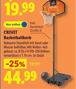 Lidl Crivit basketballkorb Angebot
