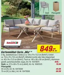 toom Baumarkt Toom gartenmöbel-serie mia Angebot