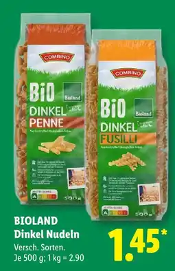 Lidl Combino bio dinkel penne Angebot