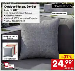 Netto Marken-Discount Inspinovia outdoor-kissen, 2er-set Angebot