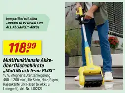 toom Baumarkt Bosch multifunktionale akku-oberflächenbürste multibrush li-on plus Angebot