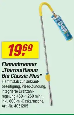 toom Baumarkt Flammenbrenner thermoflamm bio classic plus Angebot