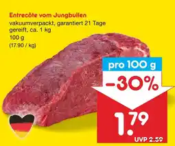 Netto Marken-Discount Entrecôte vom jungbullen Angebot
