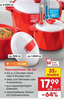 Netto Marken-Discount Myhyperflon thermoschüssel, 3er set Angebot