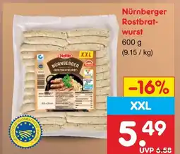 Netto Marken-Discount Howe nürnberger rostbratwurst Angebot