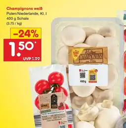 Netto Marken-Discount Markttag champignons weiß Angebot