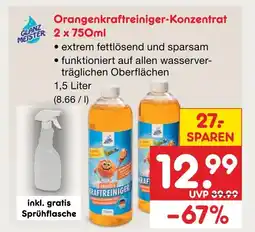 Netto Marken-Discount Glanz meister orangenkraftreiniger-konzentrat Angebot