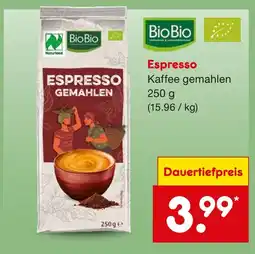 Netto Marken-Discount Biobio espresso Angebot