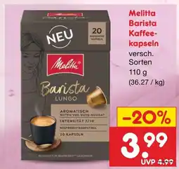 Netto Marken-Discount Melitta barista kaffeekapseln Angebot