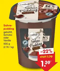 Netto Marken-Discount Lieblings sahne pudding Angebot