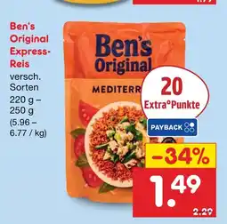 Netto Marken-Discount Ben's original express-reis mediterran Angebot