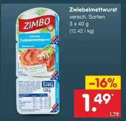 Netto Marken-Discount Zimbo schinken zwiebelmettwurst Angebot