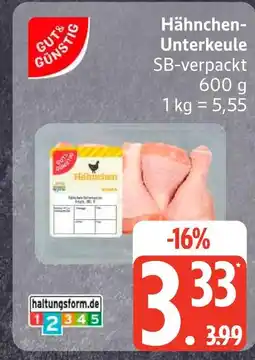 Edeka Gut & günstig hähnchen-unterkeule Angebot