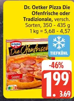 Edeka Dr. oetker pizza die ofenfrische Angebot