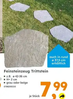 Globus Baumarkt Feinsteinzeug trittstein Angebot