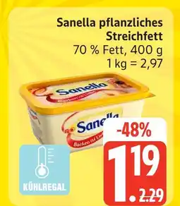 Edeka Sanella pflanzliches streichfett Angebot