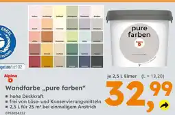 Globus Baumarkt Alpina pure farben wandfarbe Angebot