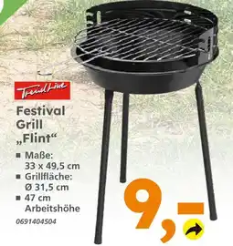 Globus Baumarkt Trendline festival grill flint Angebot