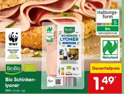Netto Marken-Discount Biobio bio schinkenlyoner Angebot