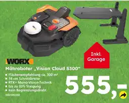 Globus Baumarkt Worx mähroboter vision cloud s300 Angebot