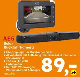 Globus Baumarkt Aeg solar rückfahrkamera Angebot