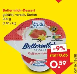 Netto Marken-Discount Gutes land buttermilch-dessert Angebot