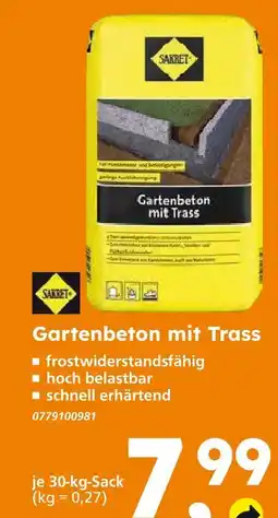 Globus Baumarkt Sakret gartenbeton mit trass Angebot