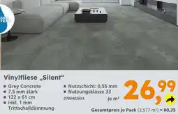 Globus Baumarkt Vinylfliese silent Angebot