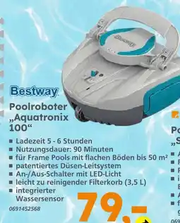 Globus Baumarkt Bestway poolroboter aquatronix 100 Angebot