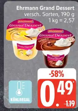 Edeka Ehrmann grand dessert vanille Angebot