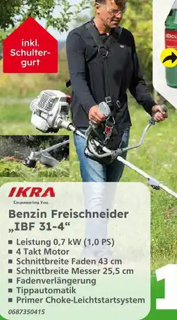 Globus Baumarkt Ikra benzin freischneider ibf 31-4 Angebot