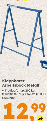 Globus Baumarkt Klappbarer arbeitsbock metall Angebot