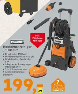 Globus Baumarkt Primaster hochdruckreiniger phb150 Angebot