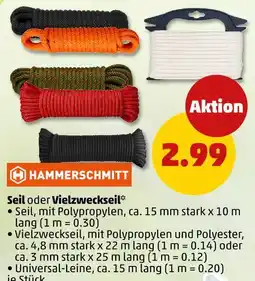 PENNY Hammerschmitt seil oder vielzweckseil Angebot