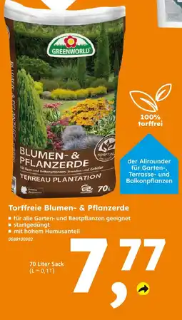 Globus Baumarkt Greenworld torffreie blumen- & pflanzerde Angebot
