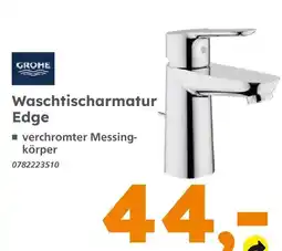 Globus Baumarkt Grohe waschtischarmatur edge Angebot