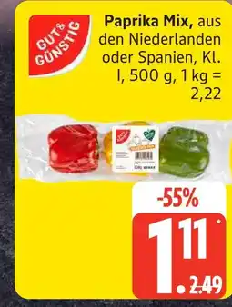 Edeka Gut & günstig paprika mix Angebot