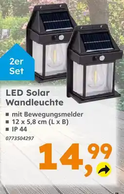 Globus Baumarkt Led solar wandleuchte Angebot
