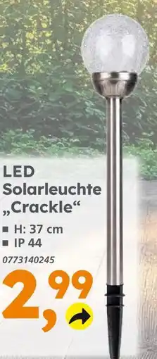 Globus Baumarkt Led solarleuchte crackle Angebot
