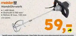 Globus Baumarkt Meister handrührwerk Angebot