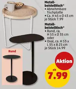 PENNY Metall-beistelltisch Angebot