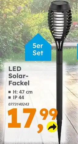 Globus Baumarkt Led solar-fackel Angebot