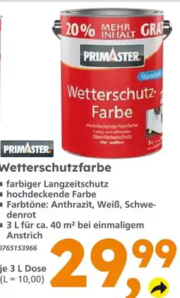 Globus Baumarkt Primaster wetterschutzfarbe Angebot