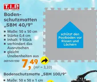 Globus Baumarkt T.i.p. bodenschutzmatten sbm 40/9 Angebot