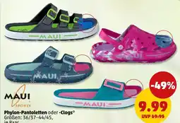 PENNY Maui sports phylon-pantoletten oder -clogs Angebot