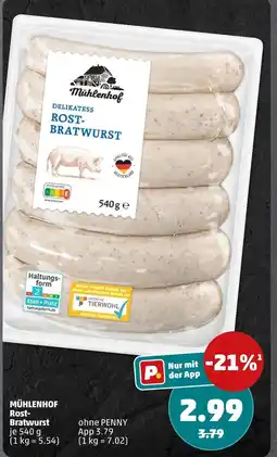 PENNY Mühlenhof rost-bratwurst Angebot
